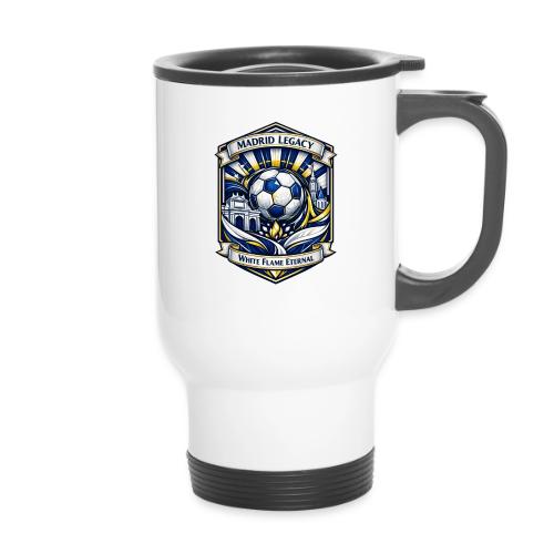 Madrid White Legacy T Shirt, Madrid Fan Gift - 14 oz Travel Mug with Handle