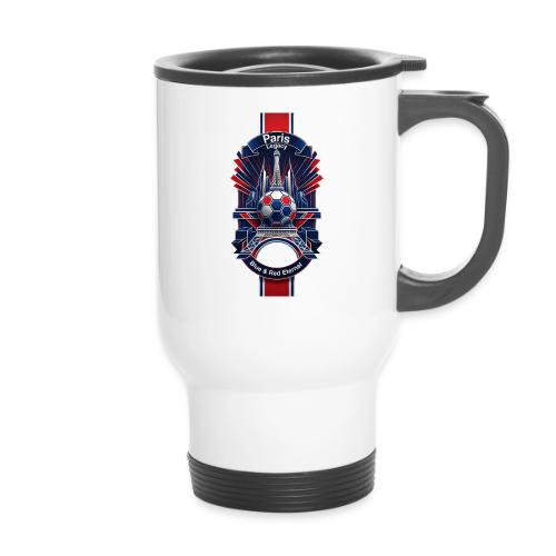 Paris Tower Legacy T Shirt, Soccer City Pride Gift - 14 oz Travel Mug with Handle