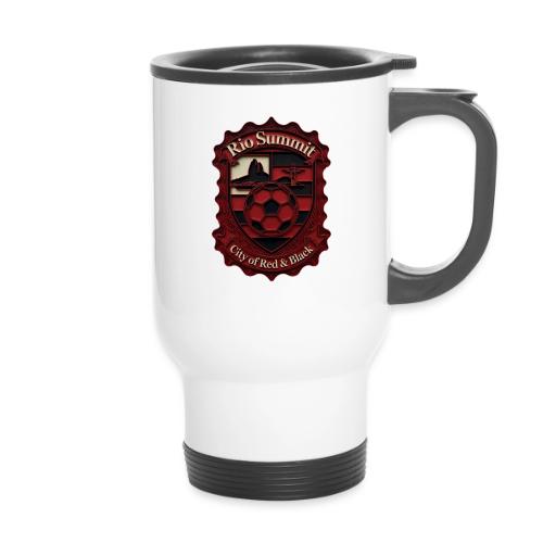 Flamengo Scarlet Summit T-Shirt, Football Gift - 14 oz Travel Mug with Handle