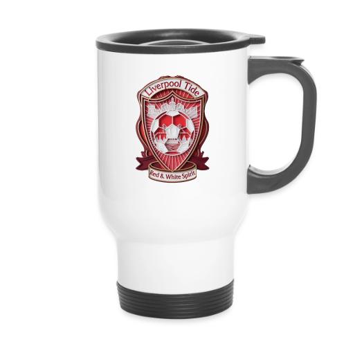 Liverpool Tide T Shirt, Soccer City Pride Gift - 14 oz Travel Mug with Handle