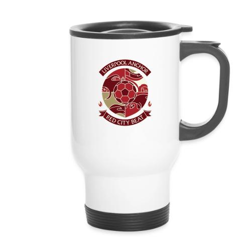 Liverpool Anchor T Shirt, Soccer City Pride Gift - 14 oz Travel Mug with Handle