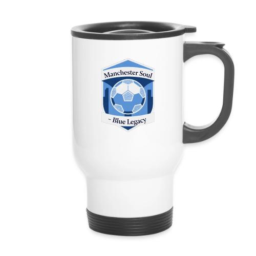 Manchester Soul Soccer City Emblem T Shirt, Gift - 14 oz Travel Mug with Handle