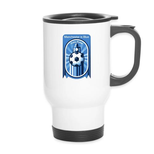 Manchester is Blue Soccer City T Shirt, Apparel - 14 oz Travel Mug with Handle
