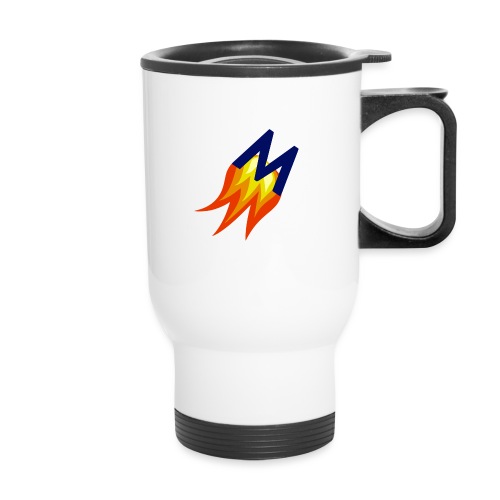 MidnightMan Primary - 14 oz Travel Mug with Handle