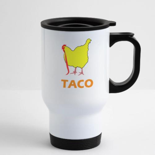 TACO Chicken - 14 oz Travel Mug with Handle