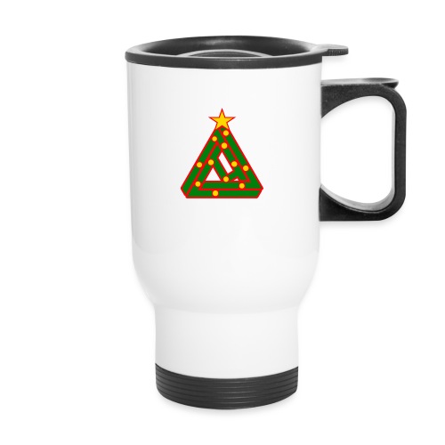 Christmas Logo - 14 oz Travel Mug with Handle