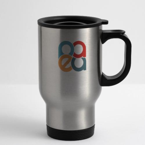 logo transparent background - 14 oz Travel Mug with Handle