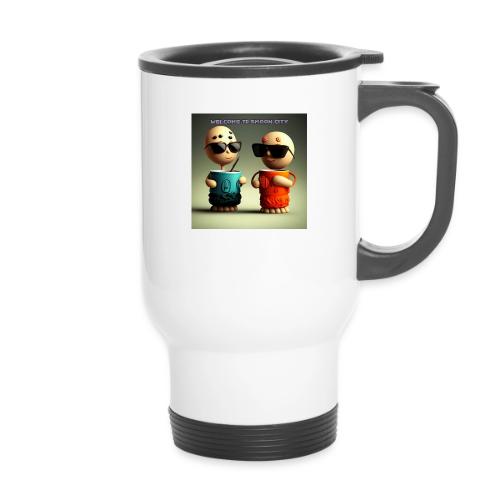 Welcome to Smoon City - 14 oz Travel Mug with Handle
