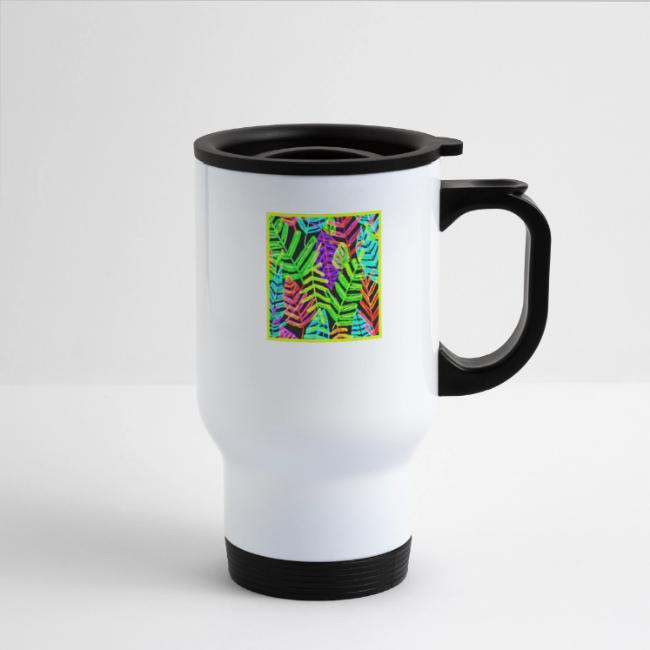 Glowing Leaf Pattern Design