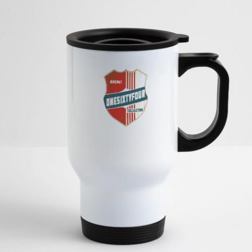 One Sixty Four -- vintage auto inspired design - 14 oz Travel Mug with Handle