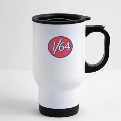 One Sixty Four -- vintage auto inspired oval - 14 oz Travel Mug with Handle