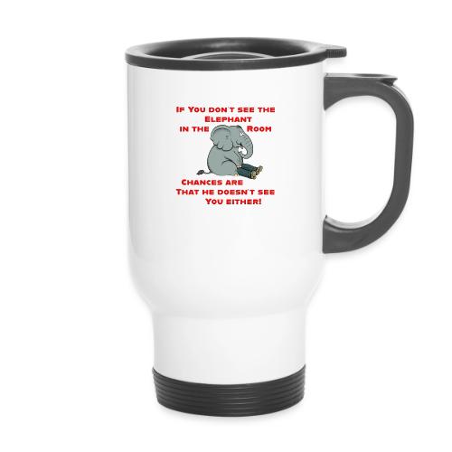 Elephant in the Room Meme - 14 oz Travel Mug with Handle
