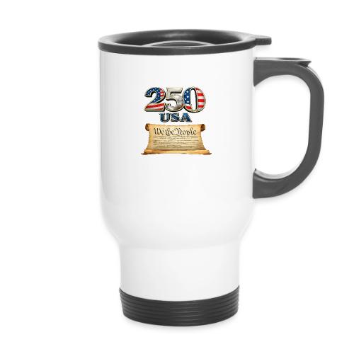 250th anniversary celebration of America - 14 oz Travel Mug with Handle