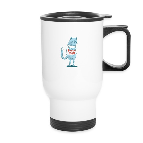 Sociopath Cat - Travel Mug with Handle