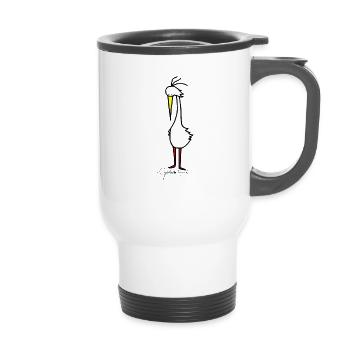 Roofbird © Chyropterum Innoxius - 14 oz Travel Mug with Handle - white - Front