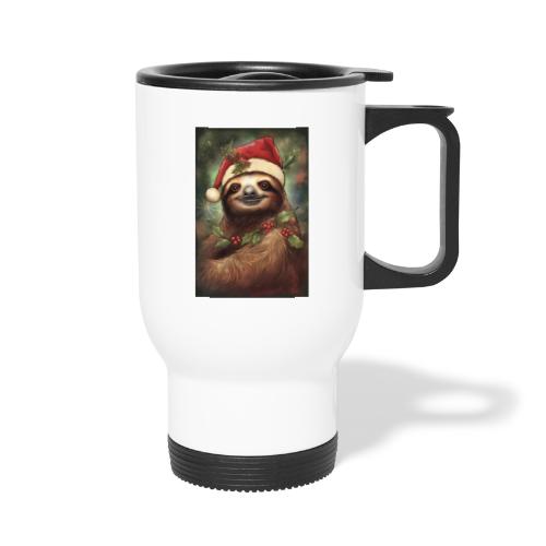 Christmas Sloth - Travel Mug with Handle