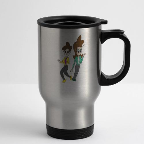 Coll and Dersy - 14 oz Travel Mug with Handle