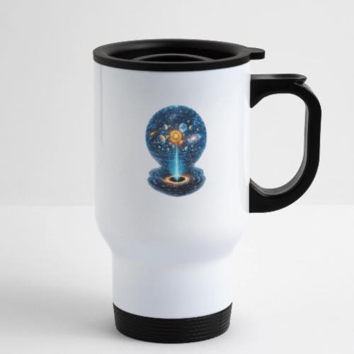 Holographic Universe - 14 oz Travel Mug with Handle