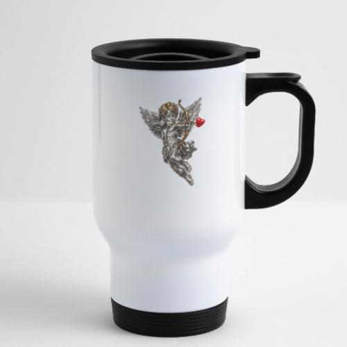 Metallic Cupid - 14 oz Travel Mug with Handle
