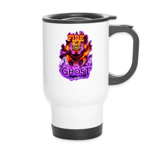 The Fire Ghost 26 - 14 oz Travel Mug with Handle
