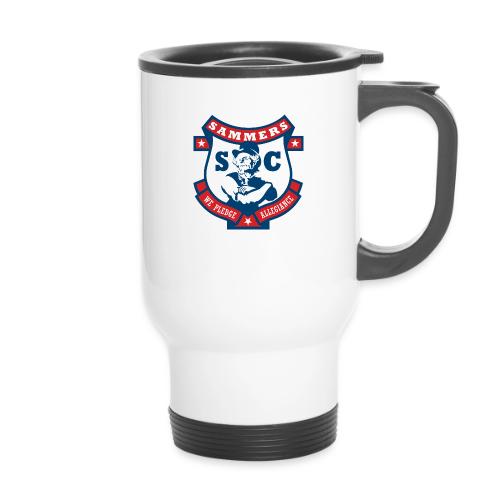 sammers on white png - 14 oz Travel Mug with Handle