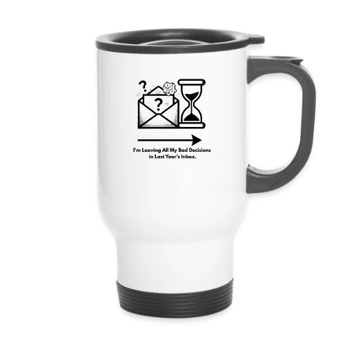 Last Year's Inbox T-Shirt - 14 oz Travel Mug with Handle