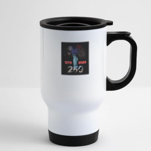1776 - 2026 - 250 Years USA | Fireworks - 14 oz Travel Mug with Handle
