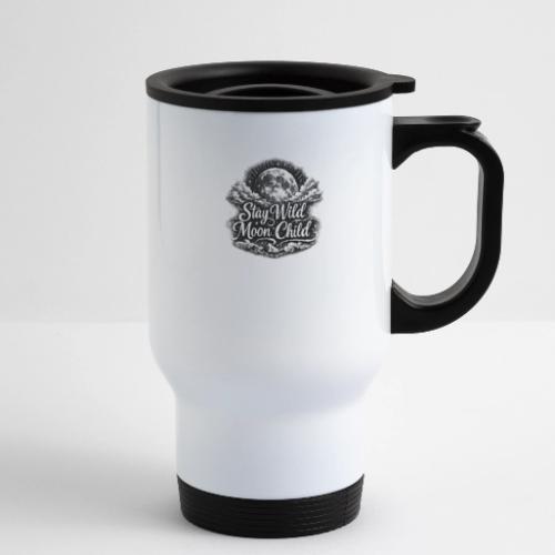 Stay Wild Moon Child - 14 oz Travel Mug with Handle