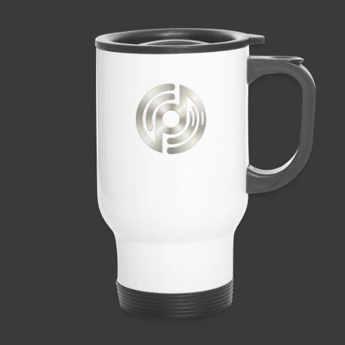 Open Musicians Collective Chrome Logo - 14 oz Travel Mug with Handle