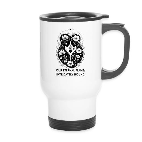 Eternal Flame of Embrace T-Shirt - 14 oz Travel Mug with Handle