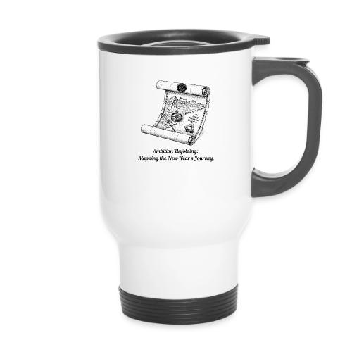 Unfolding Map of Ambition T-Shirt - 14 oz Travel Mug with Handle