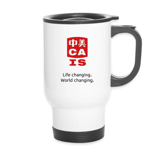 CAIS Logo - Life Changing. World Changing. - 14 oz Travel Mug with Handle