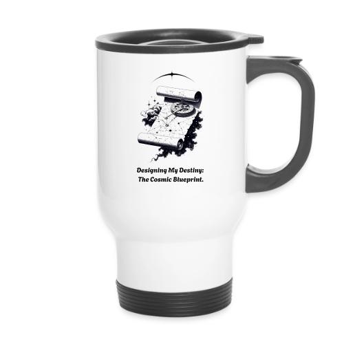 Cosmic Blueprint T-Shirt - 14 oz Travel Mug with Handle