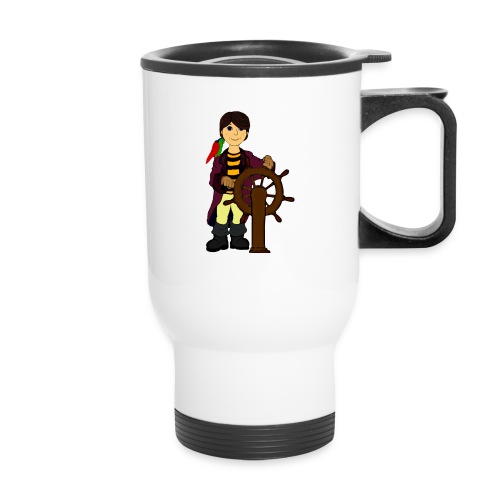 Alex the Great - Pirate - 14 oz Travel Mug with Handle