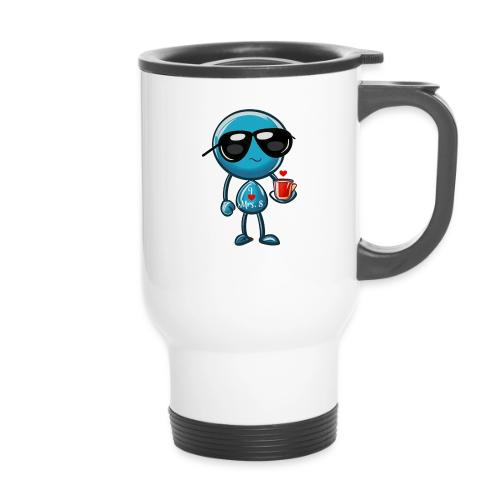 Smoon_I love Mrs S_Blue - 14 oz Travel Mug with Handle