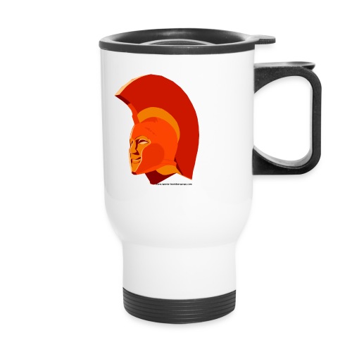 LeonidasKopf12transparent.png - Travel Mug with Handle