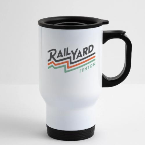 Full Color Railyard Logo - 14 oz Travel Mug with Handle