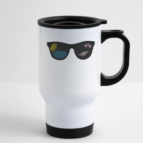 Summer Shade - 14 oz Travel Mug with Handle