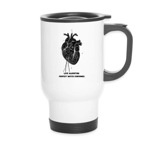 Love Algorithm T-Shirt - 14 oz Travel Mug with Handle