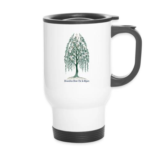 Easter Branches Bow Willow T Shirt, Easter Gift - 14 oz Travel Mug with Handle