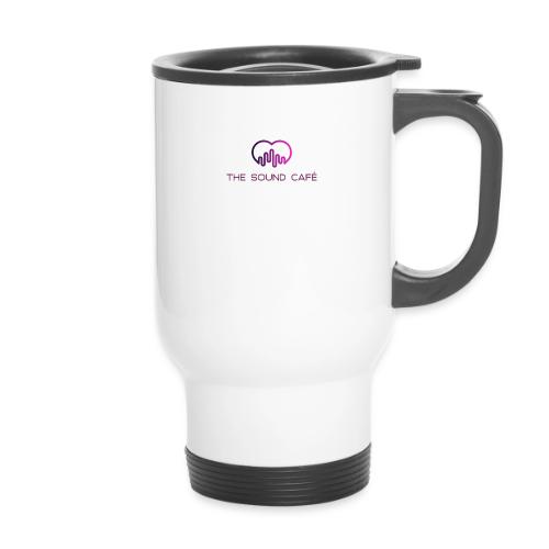 The Sound Cafe With Logo - 14 oz Travel Mug with Handle