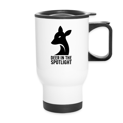 Deer in the Spotlight Logo - Travel Mug with Handle