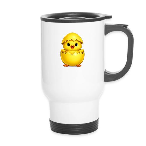Easter Chick yellow - 14 oz Travel Mug with Handle