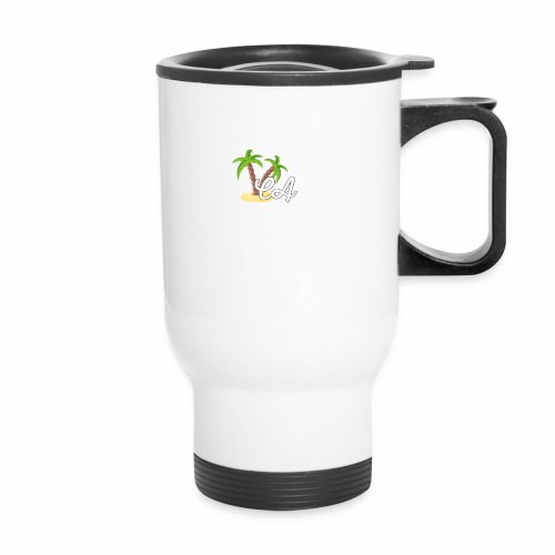 CA - Palmies - 14 oz Travel Mug with Handle