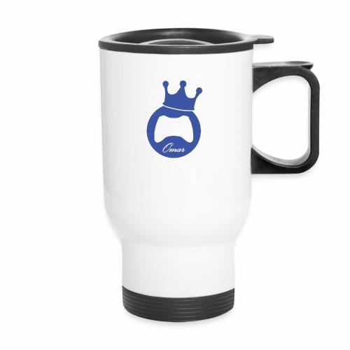 Logo lThekingomar - 14 oz Travel Mug with Handle