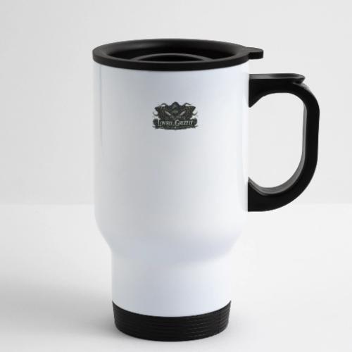 Lovely Grizzly logo - 14 oz Travel Mug with Handle