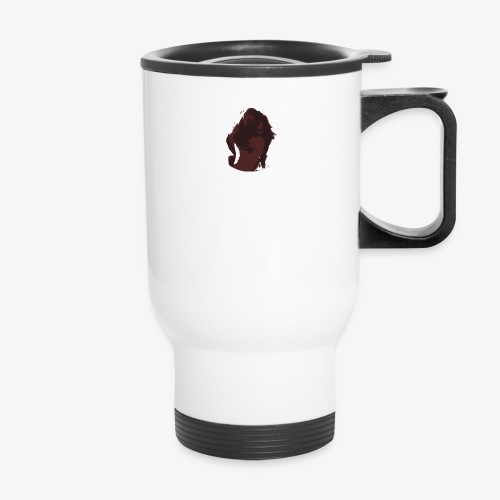 Face - 14 oz Travel Mug with Handle