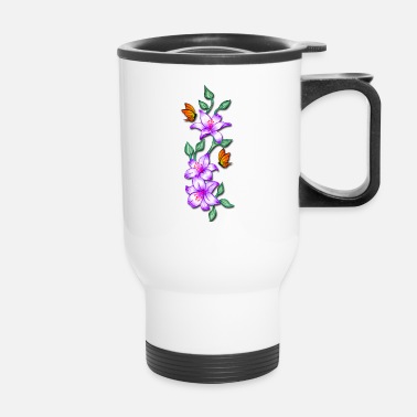 Pretty Flower Vine' Travel Mug