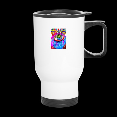 Fountain of Perception - 14 oz Travel Mug with Handle