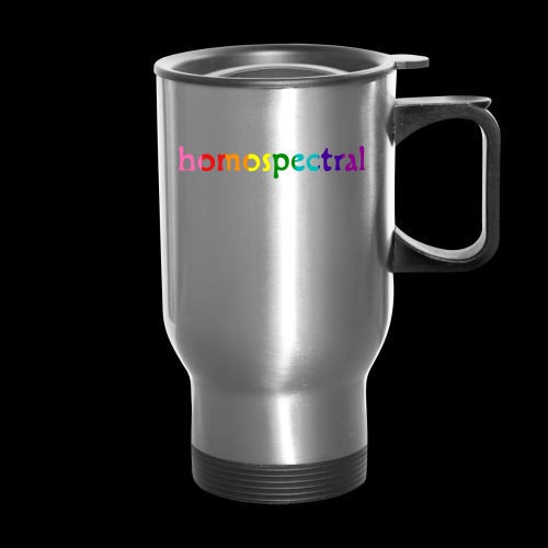 homospectral - 14 oz Travel Mug with Handle